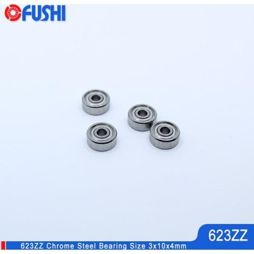 623ZZ Bearing 3x10x4 mm 10PCS Miniature 3D Printer Parts Accessories Wheel 623 Z ZZ Ball Bearings 623Z