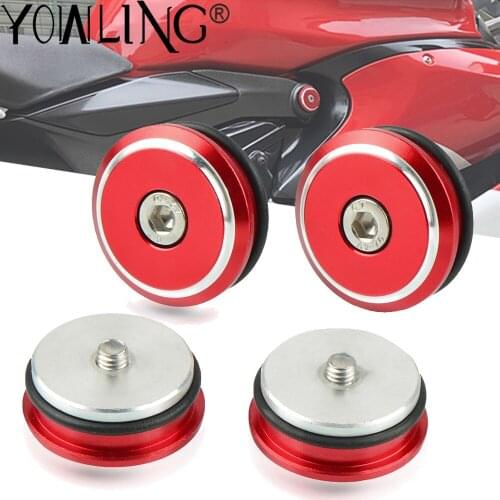 Motorcycle Accessories Aluminum Frame Hole Cover Fairing Guard Plug Cap FOR Ducati 899 959 1199 1299 Panigale S Panigale V4 S
