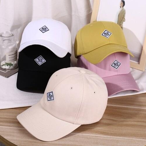 New Korean Version Best-selling Caps Ladies INS Tide Wild Embroidery Baseball Cap Lovers Spring and Autumn Outdoor Sun Hats