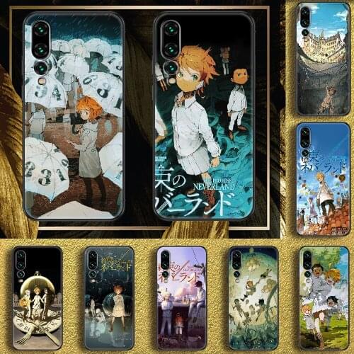 Anime The Promised Neverland Phone case For Huawei P Mate P10 P20 P30 P40 10 20 Smart Z Pro Lite 2019 black painting cell cover
