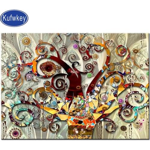 Tree of life,Landscape diamond painting full round square diamond mosaic Embroidery Modern art Scandinavian decor wall picture