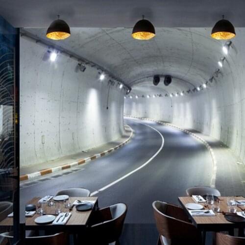 Dropshipping Colomac 3d Custom Wallpaper for Walls HD Tunnel Highway Wall Murals Wallpapers for Living Room Papel De Parede 3d