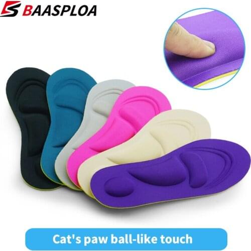 Men Women Sneakers Insoles Lightweight Breathable 4D Shoe Pad Running Insert Suction Perspiration Sports Insole Foot Health Care