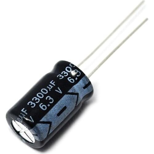 10PCS/LOT Electrolytic Capacitor 6.3V/3300UF 10*20MM 6.3V 3300UF