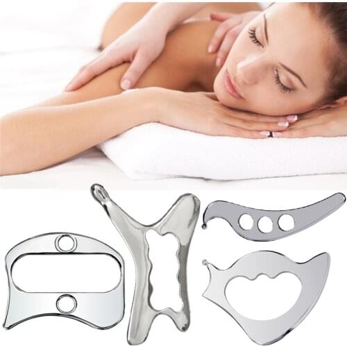 GuaSha Muscle Massage Relaxing Tool Stainless Steel Material Physical Therapy Tissue Probing Fascia Treatment Scraping Board