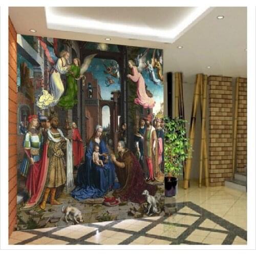 Customized 3d photo wallpaper 3d TV wallpaper murals 3 d ou porch character life background wall living room wallpaper decration