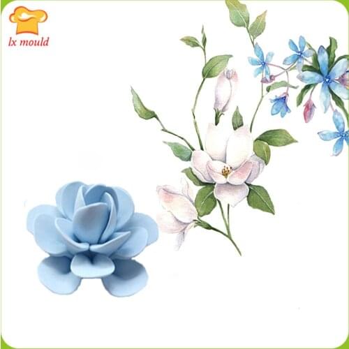 LXYY Easy to mold silicone mold handmade candles Tools DIY soap soft silicone mold Jasmine