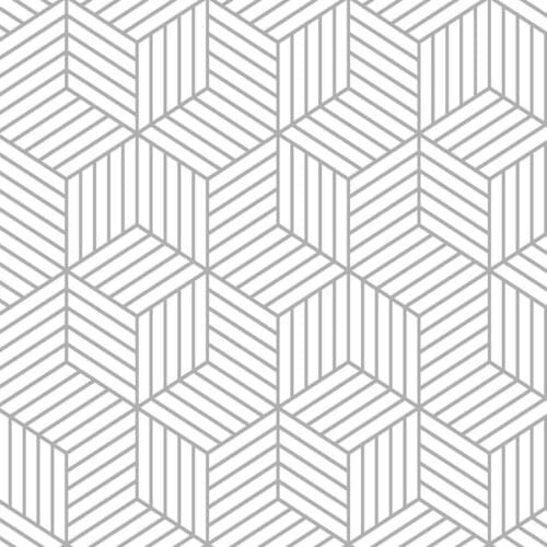 LUCKYYJ Peel and Stick Wallpaper Removable Contact Paper Self Adhesive Geometry Wallpaper for Wall Covering Shelf Drawer Liner