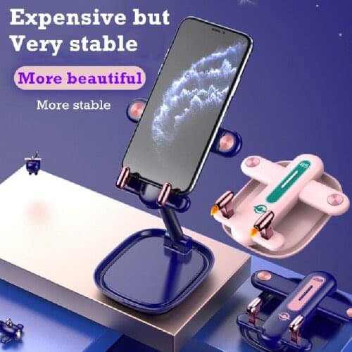 New 2021 Mobile Phone Holder Creative Airplane Style Stable Desktop Foldable Storage Freely Adjustable Bracket Magnetic Base