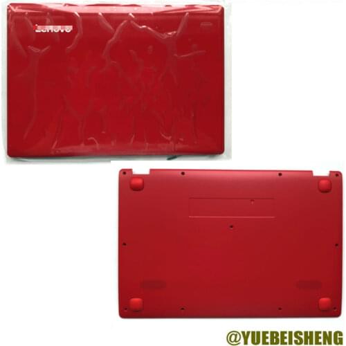 YUEBEISHENG New For Lenovo Ideapad 100S-11IBY back cover 5CB0K38964+ bottom base case bottom cover Red