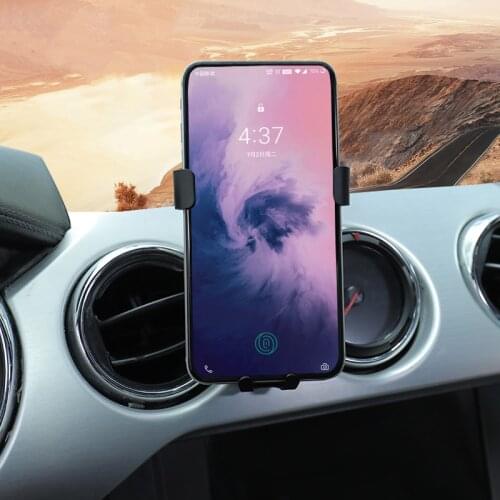 For Ford Mustang 2015 2016 2017 2018 2019 Car Dashboard Console Air Vent Mount Cradle Mobile Phone Holder Smartphone Bracket