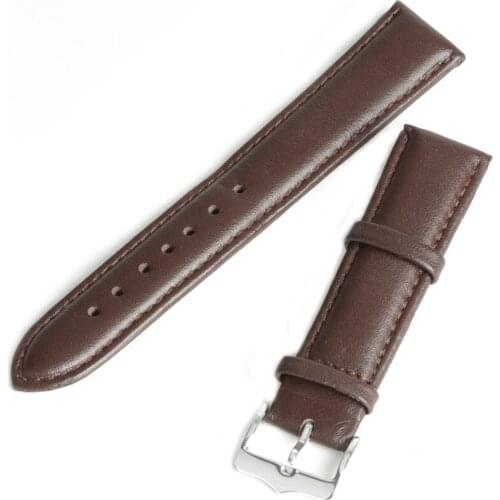 18mm Watch Band Genuine Leather Replacement Strap Watchband Coffee Brand New pulseira de relogio Correa de reloj