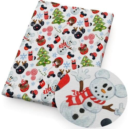 Christmas Animal Fabric Polyester Cotton/Pure Cotton Fabric Patchwork Sewing Material DIY Home Patchwork Dress Clothing,c20402