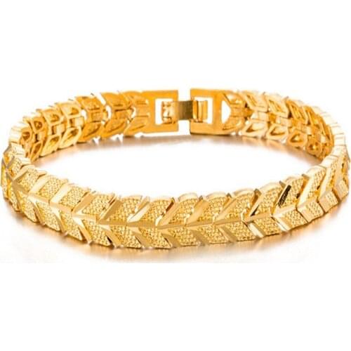 Vintage Wide Cuff Bracelet For Women Indian Jewelry 20cm Long 8mm Width Gold Cute Metal Fashion Bracelet Bangles