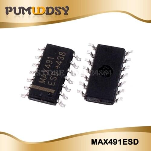 10PCS MAX491ESD SOP14 MAX491 SOP SMD In Stock RS-485/RS-422 IC