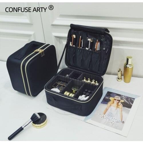 2021 New Heightened Cosmetic Bag Large Capacity Travel Tattoo Makeup Case