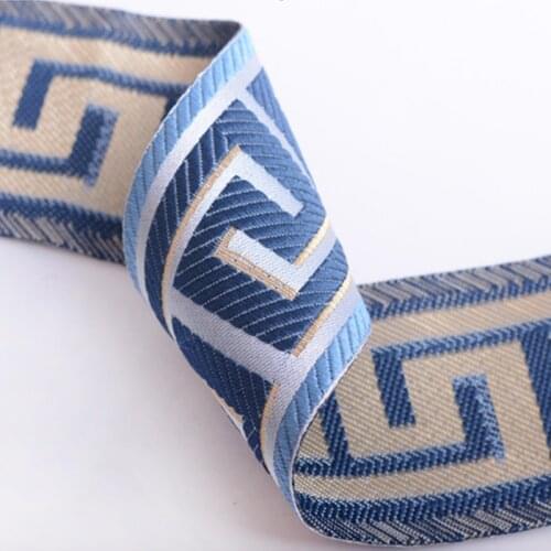 25M/Lot 6cm Wide Ethnic Jacquard Lace Belt Curtain Lace Trim DIY Sew Sofa Garment Laciness Ribbon Fringe Curtain Accessories