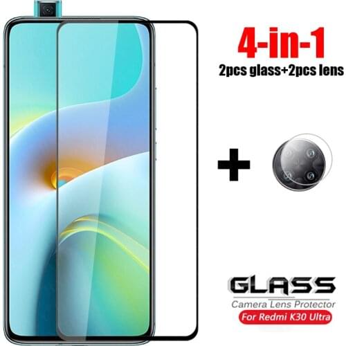 4-in-1 Glass Redmi K30 Ultra Tempered Glass For Xiaomi Redmi K20 K30 Pro Zoom Camera Lens Screen Protector Film Redmi K30 Ultra