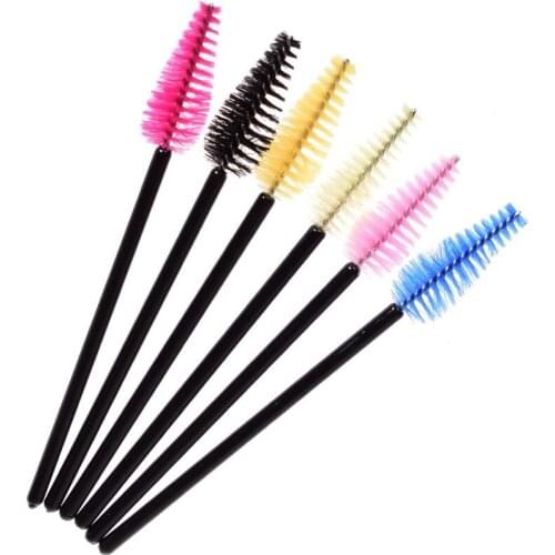 50pcs/set Triangle Head Disposable Mascara Wands Eyelash Brushes Lash Extention Lot Makeup Tool Hot Sale