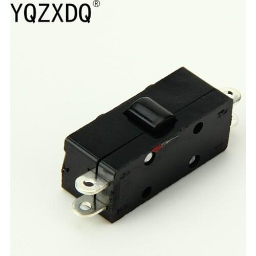 2pcs Black micro switch silver contact stroke / button / limit switch