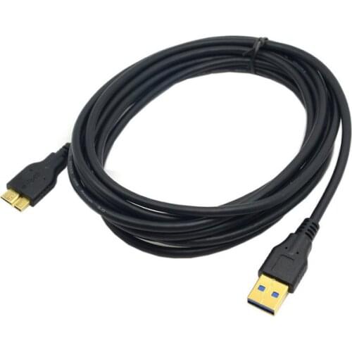 3m Long Black USB 3.0 A Male to Micro B USB 3.0 Male data charge cable for Galaxy Note3 N9000 N900 3 meters