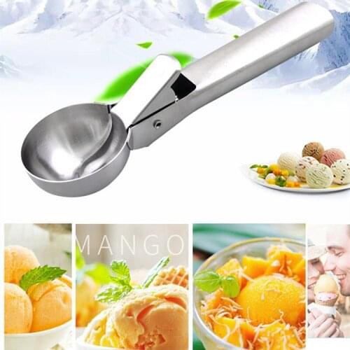 Kitchen Stainless Steel Ice Cream Scoop Spoon For Ice Cream Mash Potato Spoon