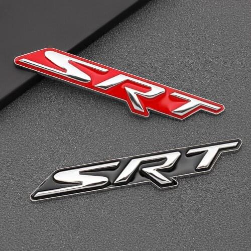 3D Metal Car Sticker SRT Emblem Badge Decal Decoration Car Styling For Jeep Grand Cherokee Dodge Charger Challenger Car Styling