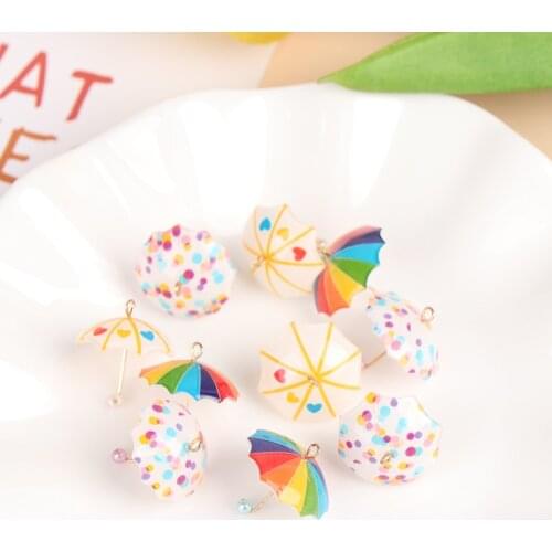 Cute 5pcs/set 1/12 Dollhouse Mini Umbrella Small Flower Umbrella Model Miniature Doll House Furniture Decor