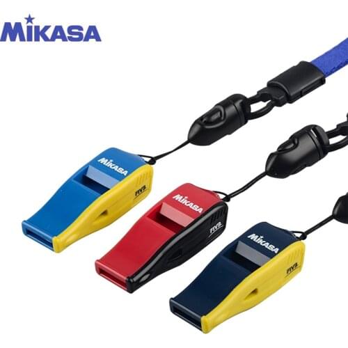 Original Mikasa Beatmaster Whistle with Lanyard Sharp High Tone Spread of Clear Sound FIVB & FINA Approved Official Whistle