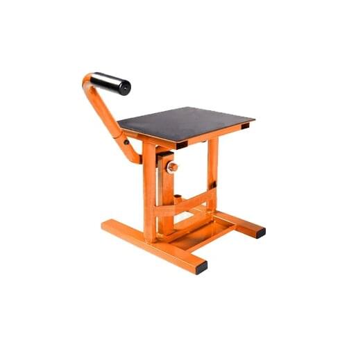 Adjustable jack lift maintenance stand for adventure travel motorcycle street car lift iron black + orange