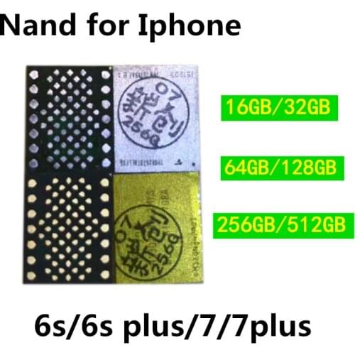 High Quility With Warranty For iPhone 6s 6sp 7 7plus Nand Flash Memory IC HDD Chip 16G 32G 64G 128G 256G 512G