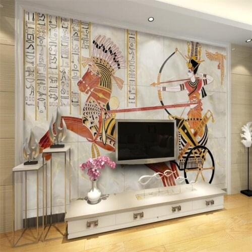 Wellyu Ancient carriage tiled stone TV background wall custom large mural green wallpaper papel de parede para quarto