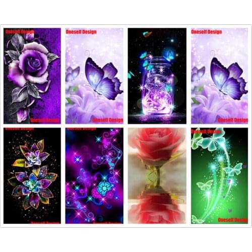 Wonderful 5d diamond embroidery full FLOWER diamond painting full butterfly 5d diamond mosaic sale star animal decoration home