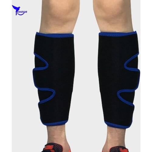 2 Pcs Adjustable Neoprene Pressure Protector Shin Guard Leg Sleeve MTB Cycling Football Compression Calf Support Sports Safety