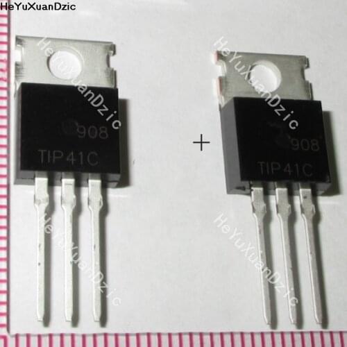 10Pcs/Lot TIP41C TIP41 100V/6A/65W NPN Power Transistor TO-220 New Original Product
