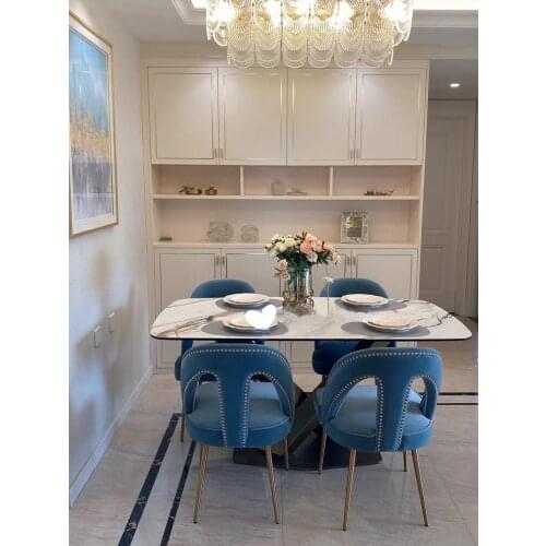 American Dining Room Chairs Modern Designer Luxury High Back Chairs for Bedroom Sillas De Comedor Custom Nordic Dining Chair