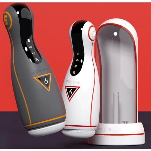 2021 Automatic Powerful Sucking Male Masturbator Cup Heating Vagina Real Pussy Vibration Orgasm Sex Toys For Men Blowjob Machine