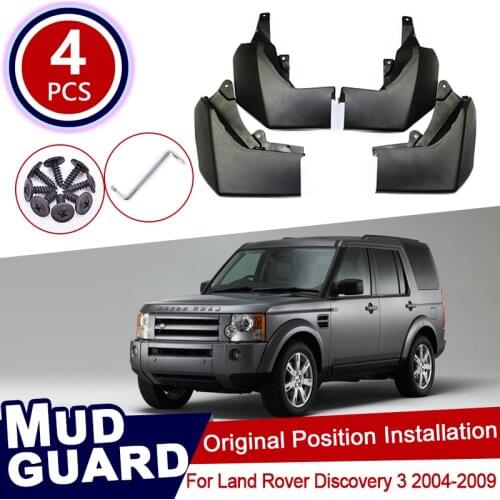 4pcs Mudflaps FOR LAND ROVER DISCOVERY 3 2004-2009 2005 2006 2007 2008 LR3 Fender Splash Guards Fender Mudguards Car Accessories