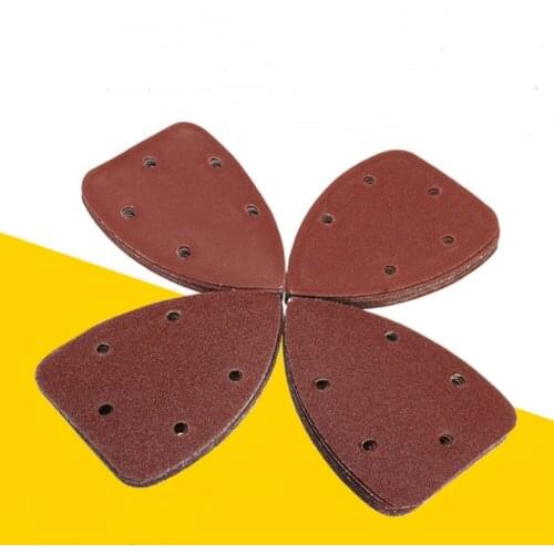 40 pcs 140mm * 90mm triangle sandpaper 60-240 Grits for surface treatment of wooden furniture, metal polishing and car pol