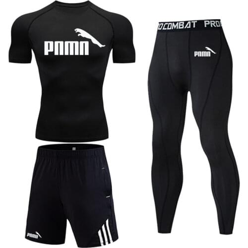 2021 Quick-Drying Brand Men Compression Fitness T-Shirt Sports Shirt Bodybuilding Tights Gym Running Outdoor Cycling Clothes