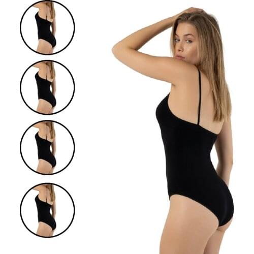 FORMeasy 4 Pack Black Seamless Bodysuit
