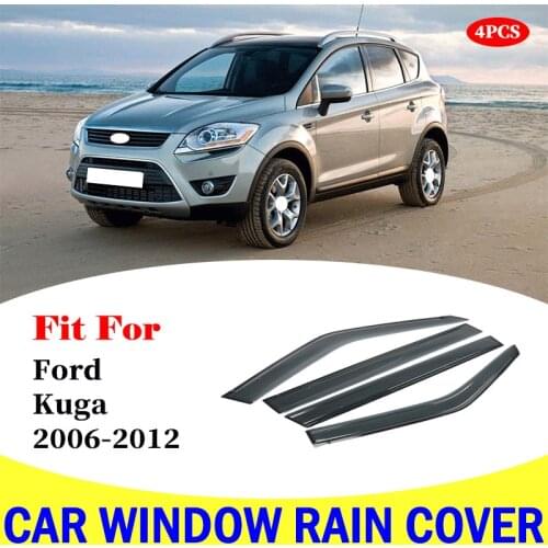 For Ford KUGA 2006-2012 window visor car rain shield deflectors awning trim cover exterior rain cover car accessories