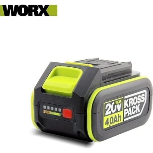 Worx 20V Battery Lithium Original Replacement 4000mAh Compatible with Worx Green Power Tools Electric Screwdrivers Circular Saws