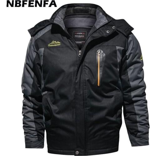 Men Winter Thicken Jackets Men Windbreaker Warm Fleece Coats Male Parkas Hooded Overcoat Waterproof Men Military Jacket LX157