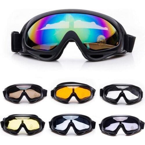 Men Women Ski Goggles Winter Skiing Snowboard Goggles UV400 Outdoor Sports Eyewear Dustproof Windproof Anti-fog Cycling Glasses