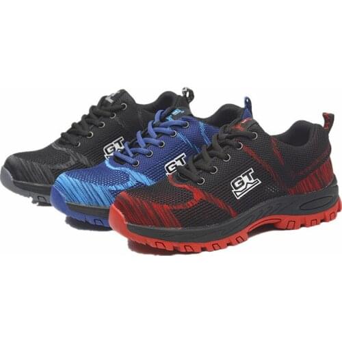 ZEEKSON Fashion Mens Shoes Outdoor Lightweight Sports Safety Shoes Casual Protective Shoes Anti-smashing Anti-piercing Shoes