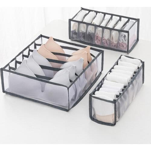 Underwear Bra Socks Storage Box Organizer Wardrobe Closet Bra Storage Home Organization Drawer Divider Save Space