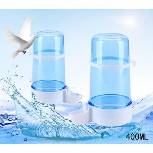 Parrot Drinking Fountain 400ml Birdcage Plastic Water Bottle Automatic Drinking Feeding Appliance Accessories Pet Bird Supplies