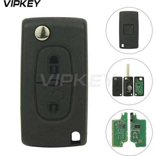 Remtekey CE0536 Flip remote car key 2 button for Peugeot 207 307 308 433 mhz ID46 - PCF7961 HU83