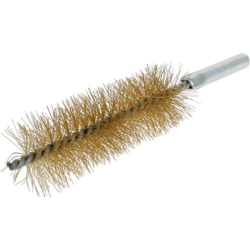 Utoolmart 15/17/18/20/25/30mm Dia Steel Wire Brush Long Handle Pipe Cleaning Metal Brush Kitchen special tool